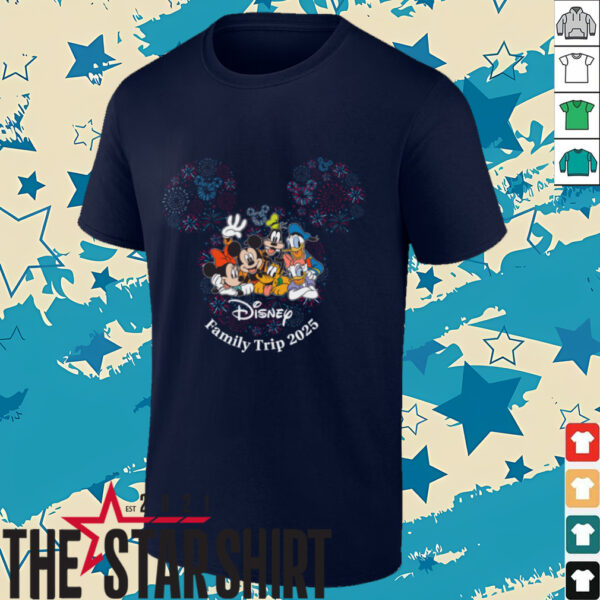 Disney Fireworks 4th of July Vacation Family Trip 2025 Shirt
