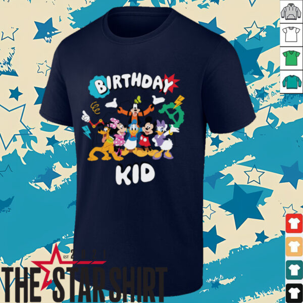 Disney Jr. Mickey & Friends _Birthday Kid_ Birthday Party Shirt