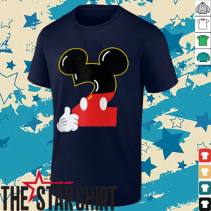 Disney Mickey Numbers _2_ Second 2nd Birthday Party Gift Shirt