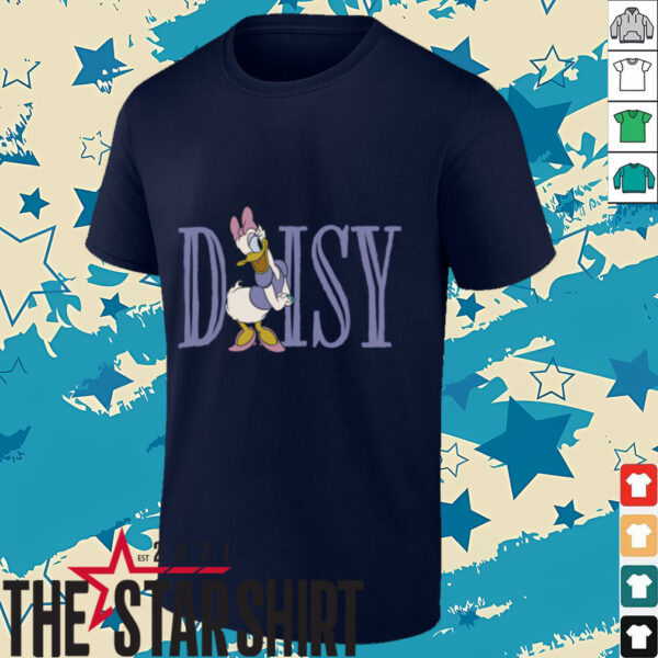 Disney Mickey and Friends Daisy Duck Lettering Classic Shirt