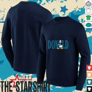 Disney Mickey and Friends Donald Duck Lettering Classic Shirt