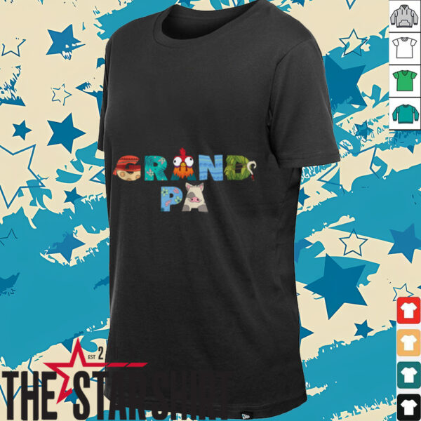 Disney Moana Big Letters Grandpa Gift Family Trip Vacation shirt