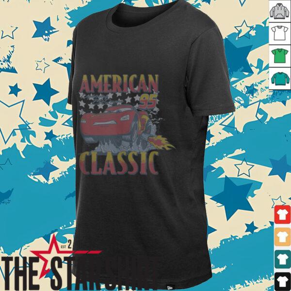 Disney Pixar Cars 4th Of July McQueen American Classic Retro Shirt
