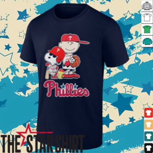 DmNmBOwE Phillies Merch Peanuts Characters X Philadelphia Phillies Baseball 2024 Shirt3