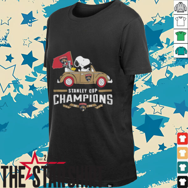 Florida Panthers Snoopy Peanuts The Stanley Cup Champions 2024 T Shirt