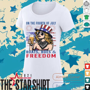 Funny On The Fourth Of July Boats, Hoes & Freedom...