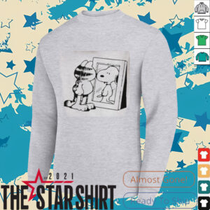 Garfield Snoopy Mirror Parody T Shirt