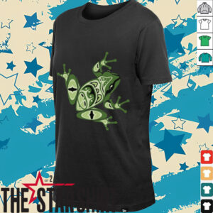 Green Frog Pacific Northwest Native American Indian Style Shirt
