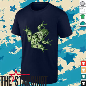 Green Frog Pacific Northwest Native American Indian Style Shirt