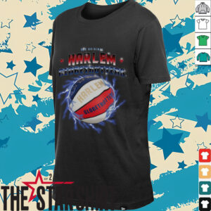 Harlem Globetrotters Basketball Chrome Logo with Lightning Pullover Hoodie Shirt