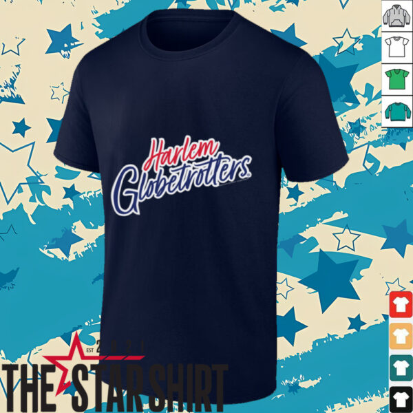 Harlem Globetrotters Basketball Script Logo USA Shirt