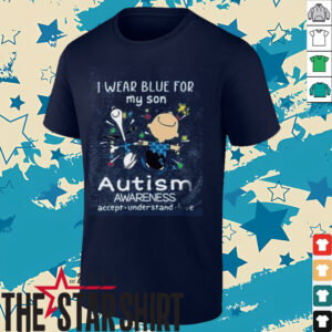 I Wear Blue For My Sonautism Snoopy Shirt