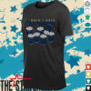 The Oklahoma City Thunder walking across signatures shirt