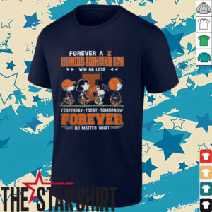 Illinois Fighting Illini With Snoopy Peanuts Forever Fan No Matter...