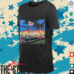 In N Out Burger Vintage Graphic with Classic Cars T...