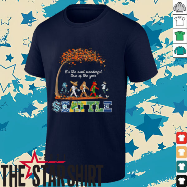 It’s The Most Wonderful Time Of The Year Seattle Mascot Sports Abbey Road T Shirt