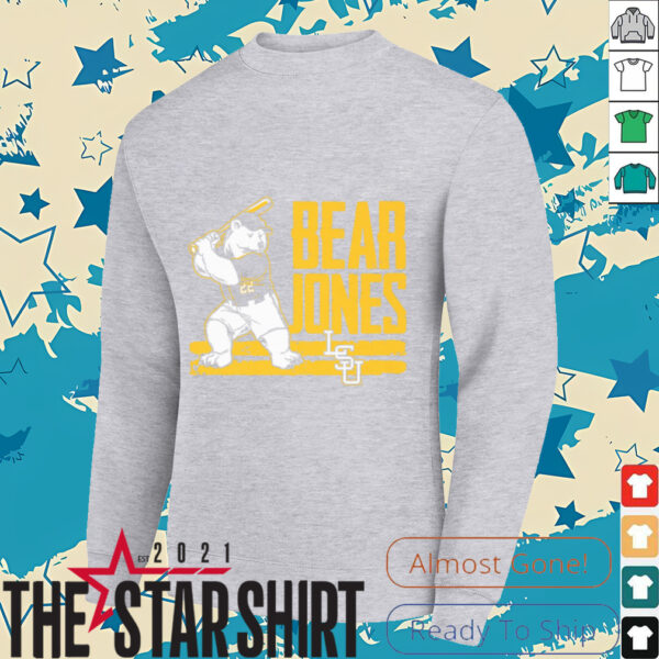 Jared Jones   Bear   LSU Baseball Shirt