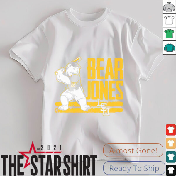 Jared Jones   Bear   LSU Baseball Shirt