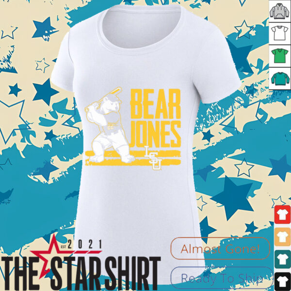 Jared Jones   Bear   LSU Baseball Shirt