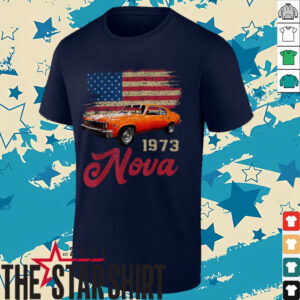Jersey Style Nova 73 1973 Classic Old School Muscle Car T Shirt