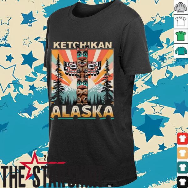Ketchikan Alaska Native American Indian Totem Pole T Shirt