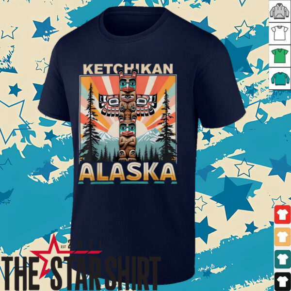 Ketchikan Alaska Native American Indian Totem Pole T Shirt