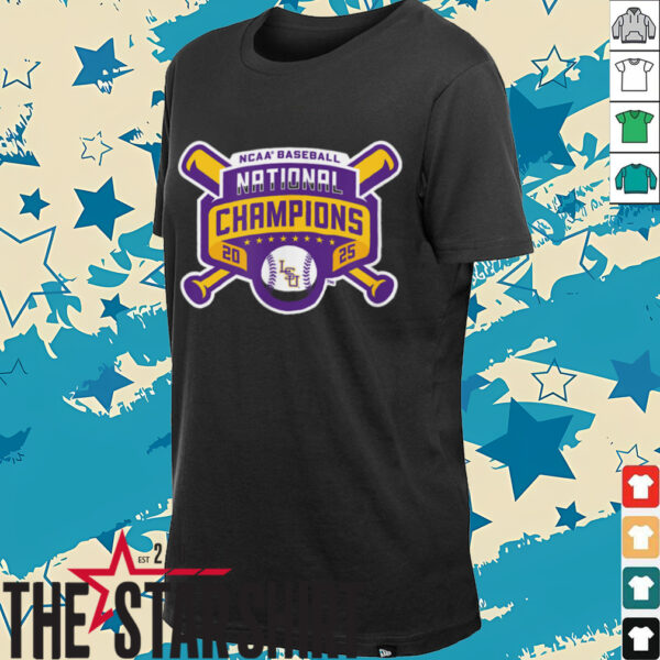 LSU Baseball_ 2025 National Champions Logo T Shirt
