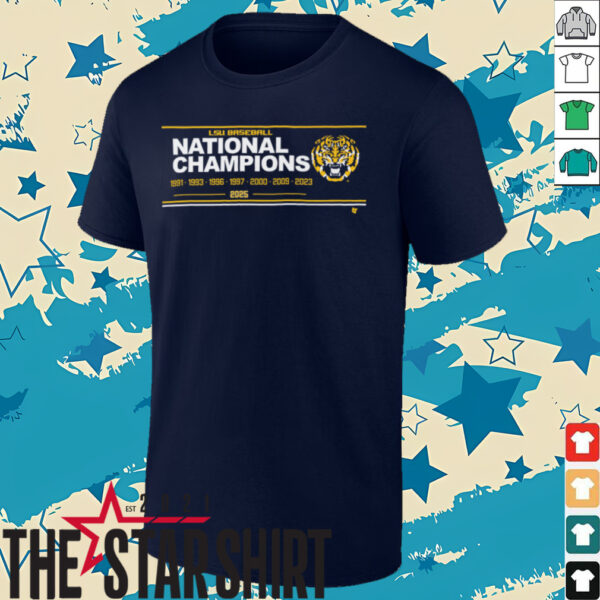 LSU Baseball_ 8x National Champions Sign Shirt