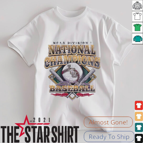LSU Tigers 2025 NCAA Division I Baseball National Champions vintage shirt
