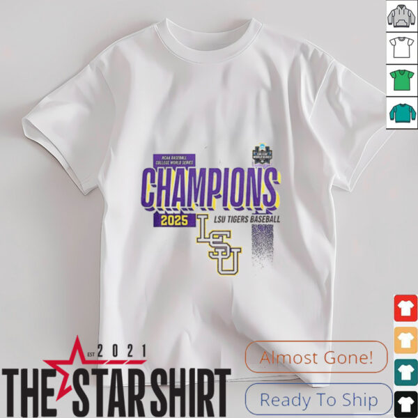 LSU Tigers Baseball 2025 College World Series Champions shirt