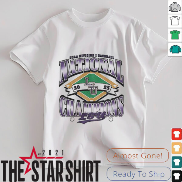 LSU Tigers NCAA Division I Baseball MLB National Champions in 2025 shirt