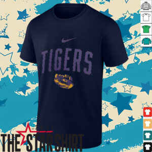 LSU Tigers Nike Arch Logo Triblend T Shirt