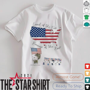 Land Of The Free Because Of The Brave Snoopy American...