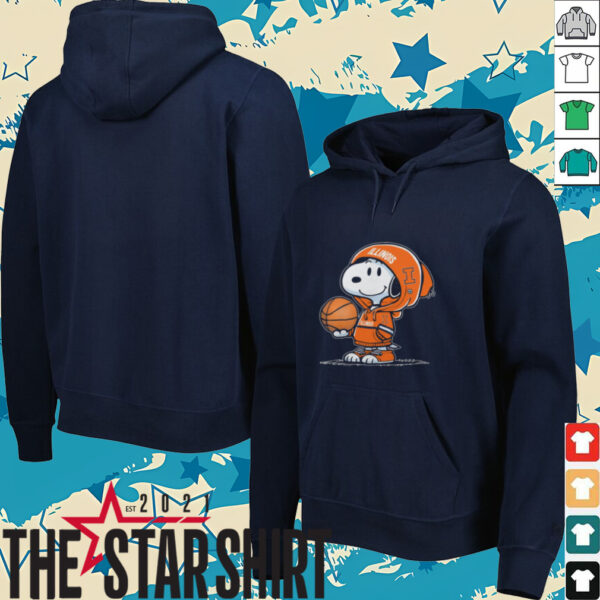 Illinois Basketball x Snoopy T Shirt