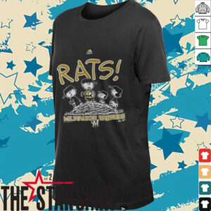 Majestic MLB Youth Boys Milwaukee Brewers Peanuts Rats! Shirt