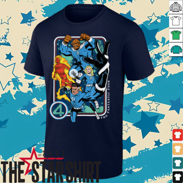 Marvel The Fantastic Four_ First Steps Epic Group Poster T Shirt