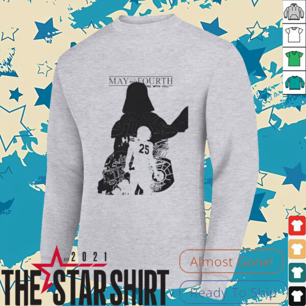 May the Fourth Be With You Star Wars Day with Mississippi State Football 2025 shirt