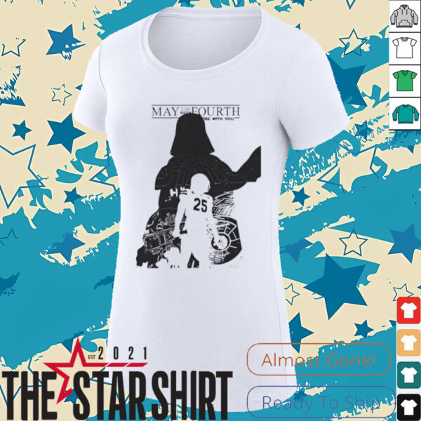 May the Fourth Be With You Star Wars Day with Mississippi State Football 2025 shirt