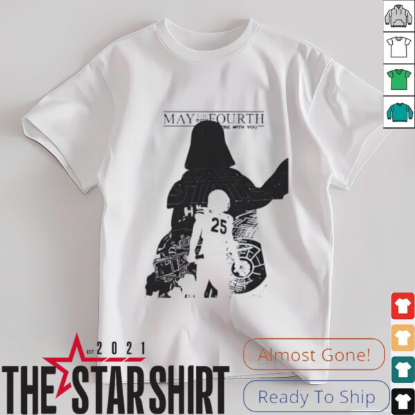 May the Fourth Be With You Star Wars Day with Mississippi State Football 2025 shirt