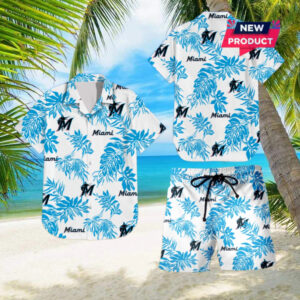 Miami Marlins Beach Outfit Hawaiian Shirt