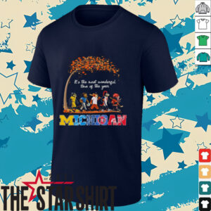 Michigan Sports Teams Mascot Abbey Road It’s The Most Wonderful Time Of The Year Shirt