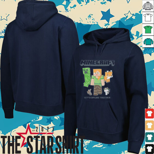 Minecraft Alex And Creeper Let’s Explore Together shirt