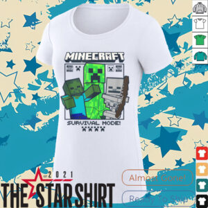 Minecraft Creeper Zombie Skeleton Survival Mode Shirt