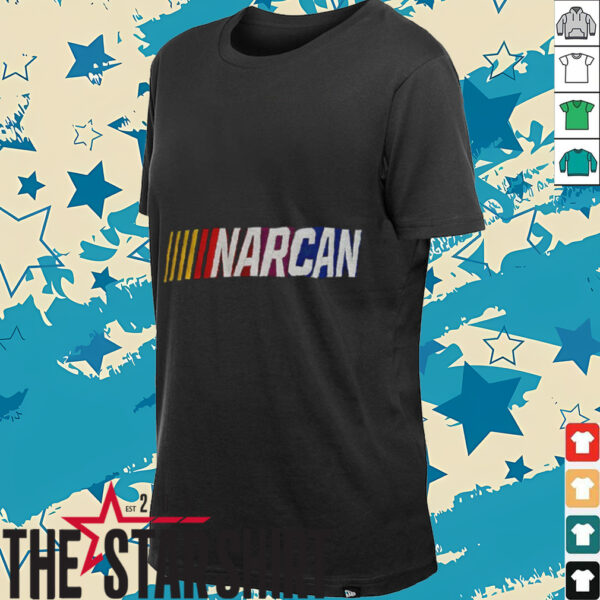 Narcan Nascar parody logo shirt