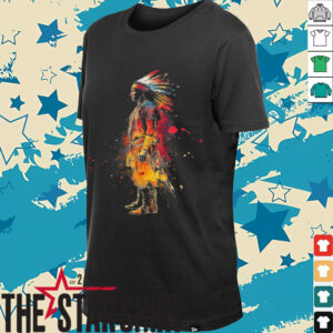 Native American Pride Indian Chief Colourful Artwork T Shirt