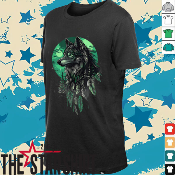 Native American Wolf Native American Pride Indian Tribe T Shirt