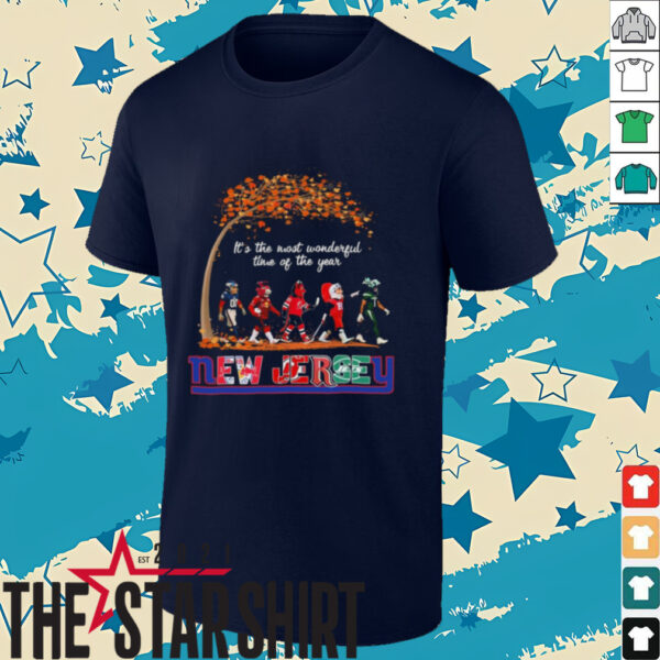 New Jersey Sports Teams Mascot Abbey Road It’s The Most Wonderful Time Of The Year Shirt