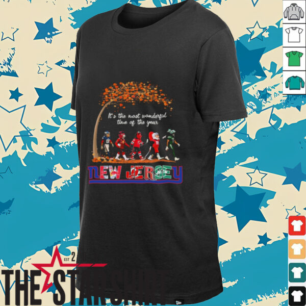 New Jersey Sports Teams Mascot Abbey Road It’s The Most Wonderful Time Of The Year Shirt