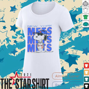 New York Mets Peanuts Funny Short sleeve Remake T shirt