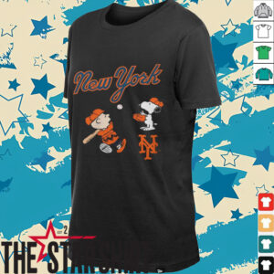 Ny Mets Apparel Peanuts Charlie Brown And Snoopy Playing Baseball...